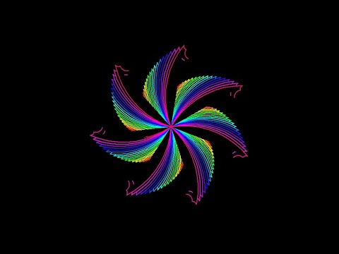 Amazing Rainbow colored Flower design made in python using Turtle