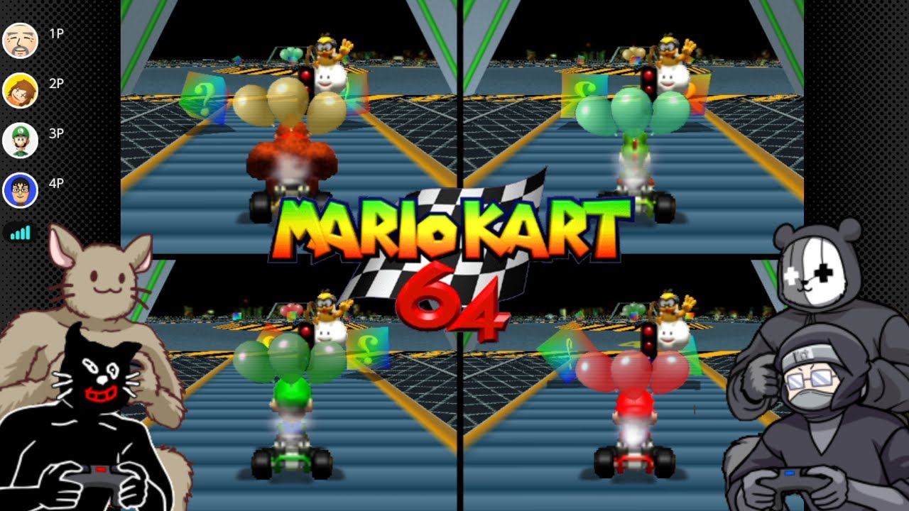 【４人】デスゲームの始まりだよ！！【マリオカート64】