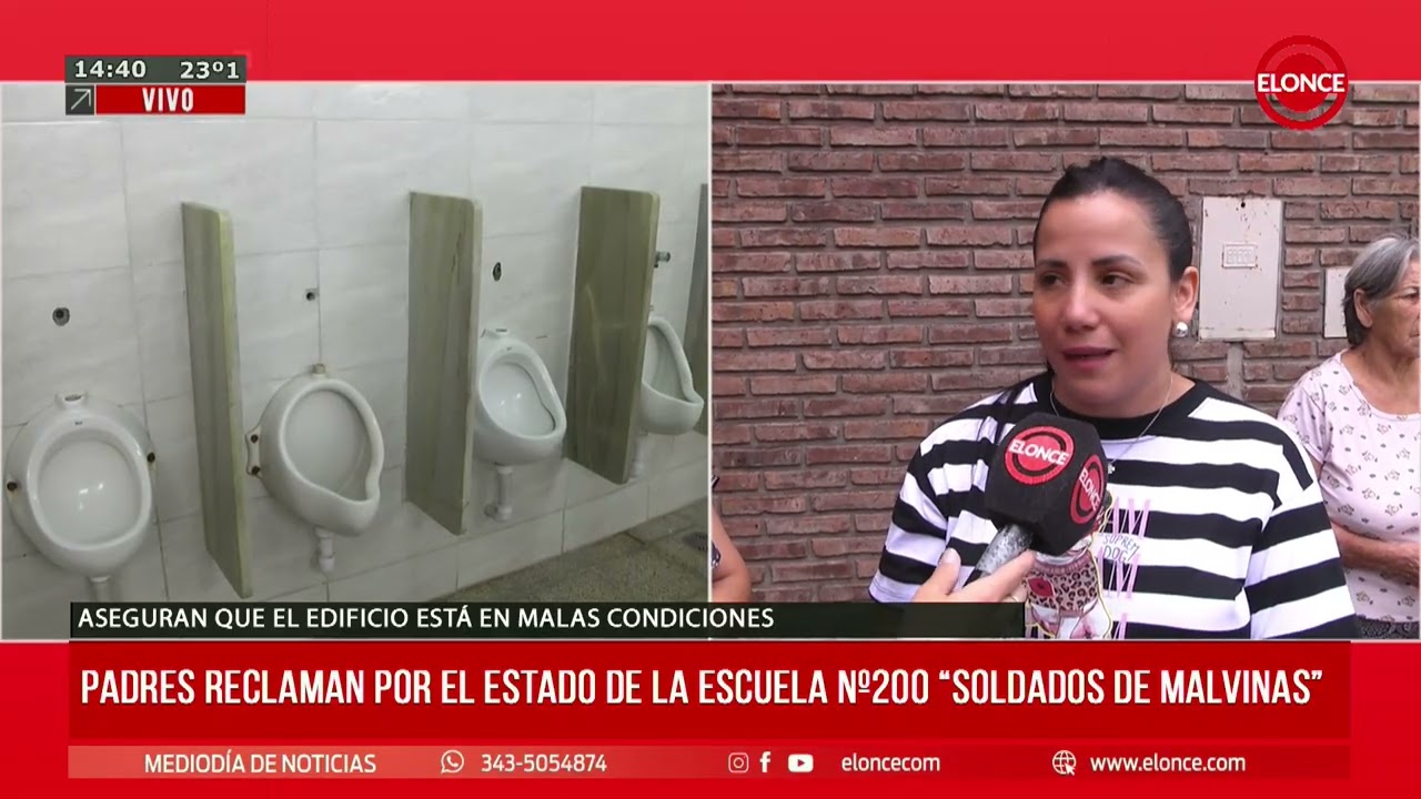 Padres reclaman por el estado de la Escuela Nº200 