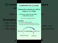 #a clause that comparative use in grammar