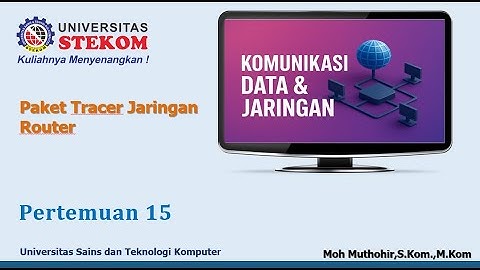 Pertemuan 15 - Komunikasi Data & Jaringan | #pert15
