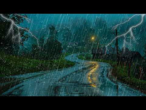 Sonido de Lluvia Relajante para Dormir - Lluvia y Truenos en Techo , Rain Sound for Sleeping #227
