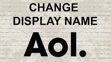 Change display name in AOL Mail