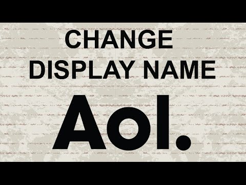 Видео: Как изменить отображаемое имя в AOL Mail?