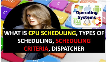 WHAT IS CPU SCHEDULING, TYPES OF SCHEDULING, SCHEDULING CRITERIA, DISPATCHER