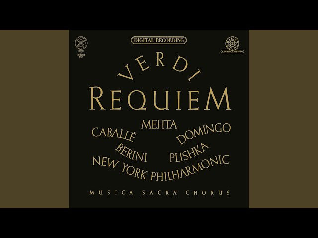 Verdi - Requiem: Sanctus : Soli / Choeur Musica Sacra, Philh New York / Z.Mehta