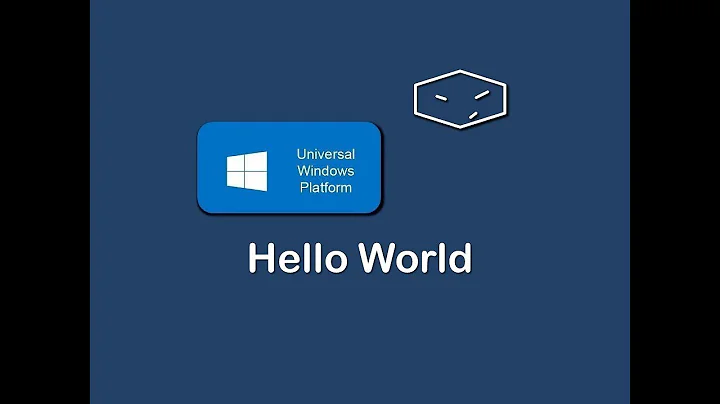 uwp hello world with c# and xaml