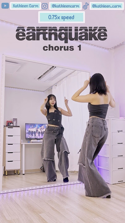 0.75x Slow Music | Chorus 1 #jisoo #earthquake #dancetutorial
