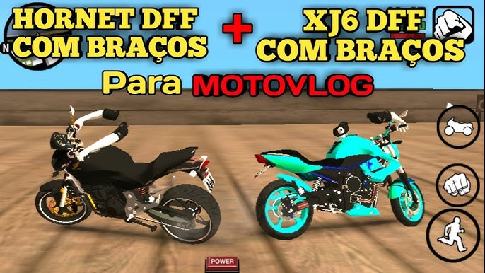 Yamaha XJ6 2013 para Motovlog (com braços) - Mods GTA Leve