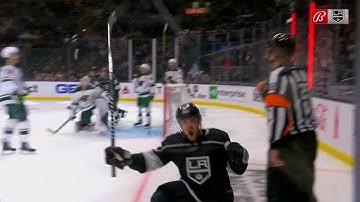 Viktor Arvidsson scores on the power play for his first goal as a King.