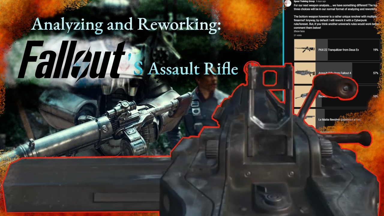 Fallout Rifle Target Analyzing and Reworking: Fallout's Assault Rifle - YouTube