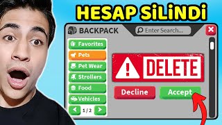 ADOPT ME HESABIMI SİLİYORUM | Artık Hiç Pet Kalmadı ( Roblox Adopt Me )