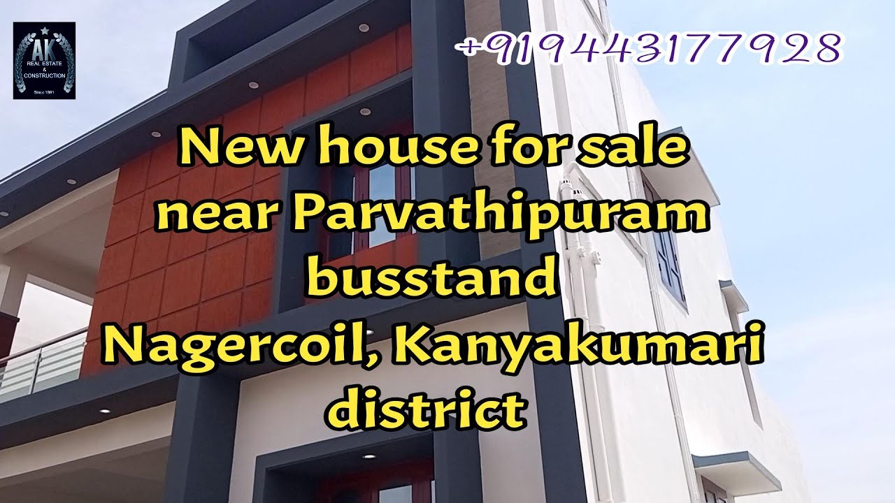 New house for sale near Parvathipuram busstand, Nagercoil, Kanyakumari