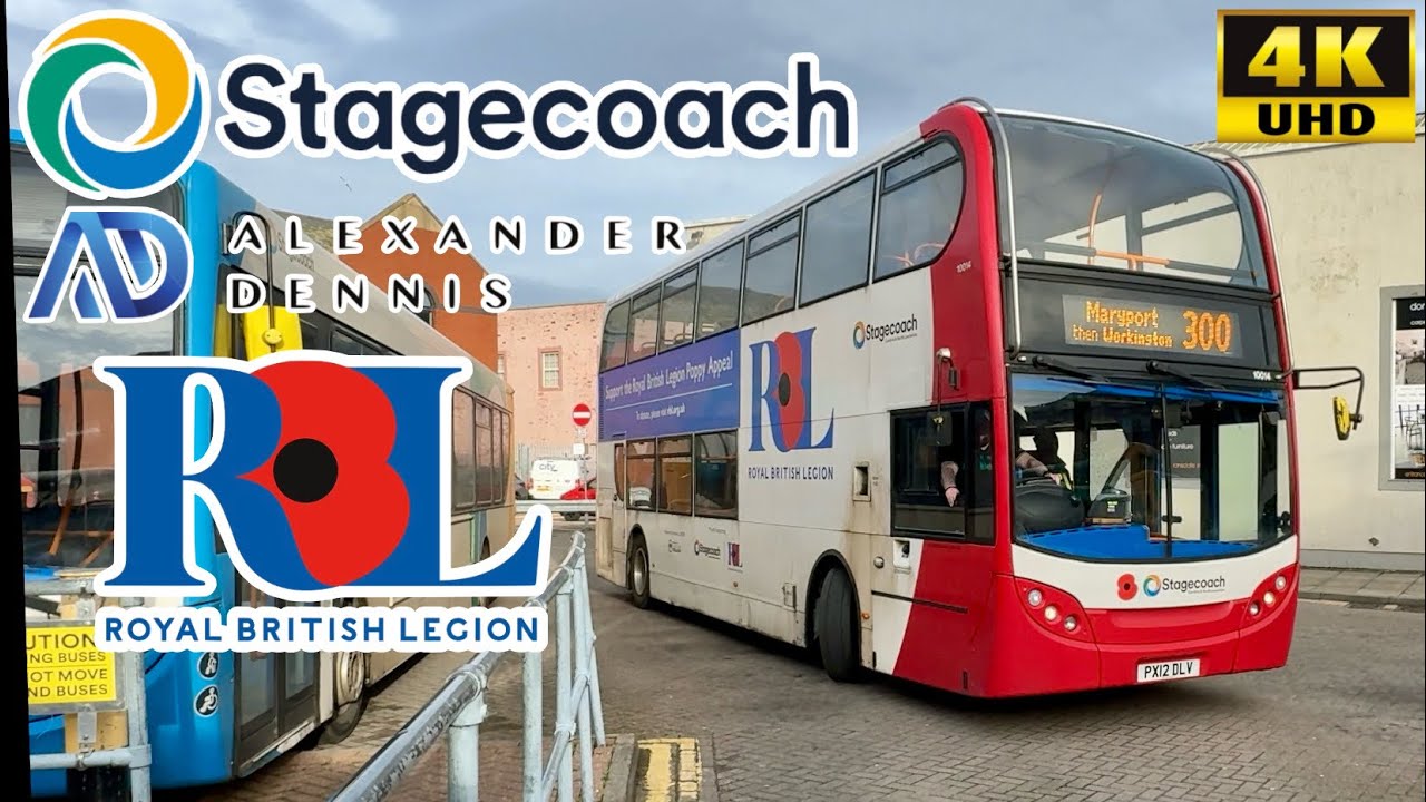[Stagecoash Cumbria: 300 Carlisle to Workington via Wigton, Aspatria & Maryport] ADL E400 Trident