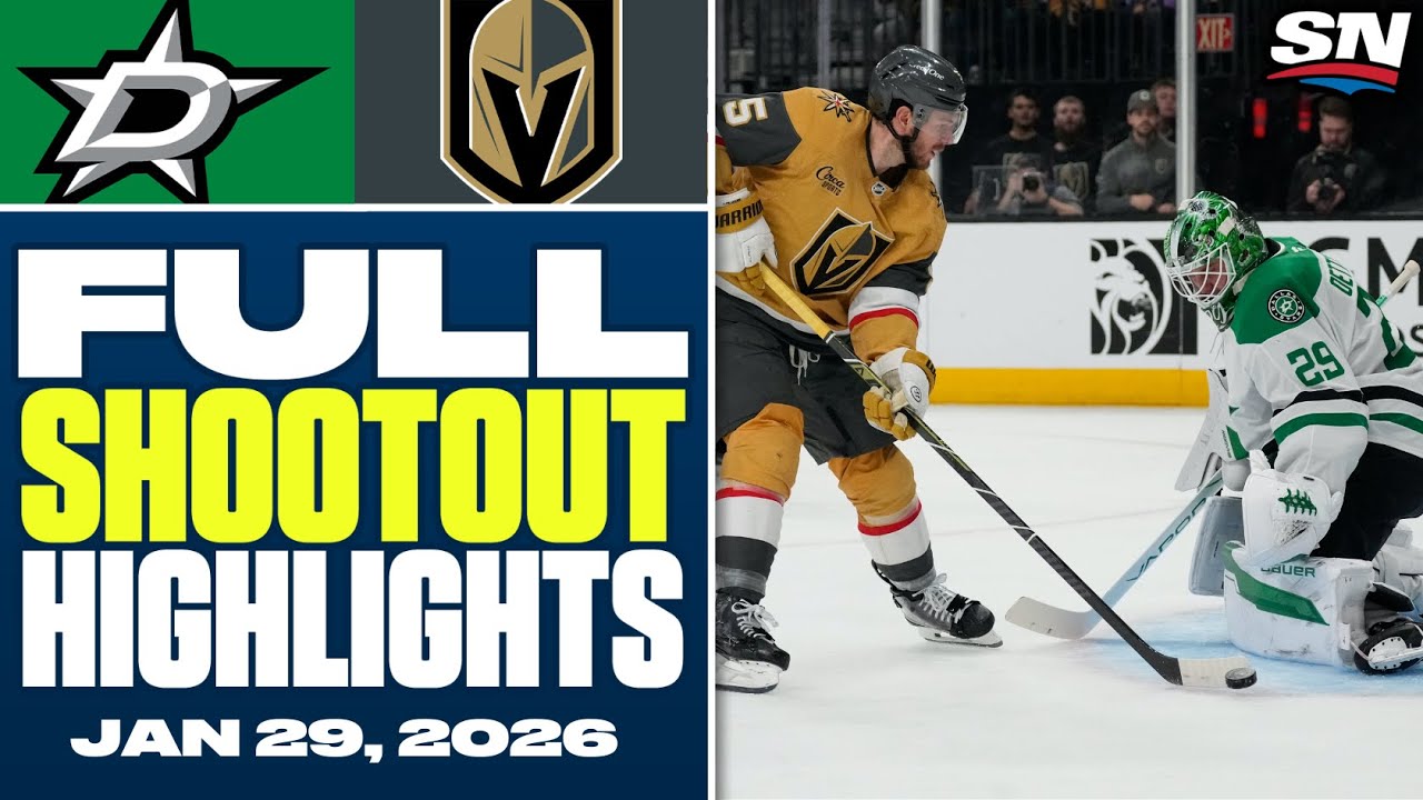 Dallas Stars at Vegas Golden Knights | FULL Shootout Highlights - January 29, 2026