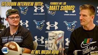 Sit Down Interview with former NFL QB Matt Simms at NFL Media Row