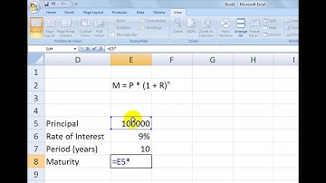 Calculate compound interest in excel