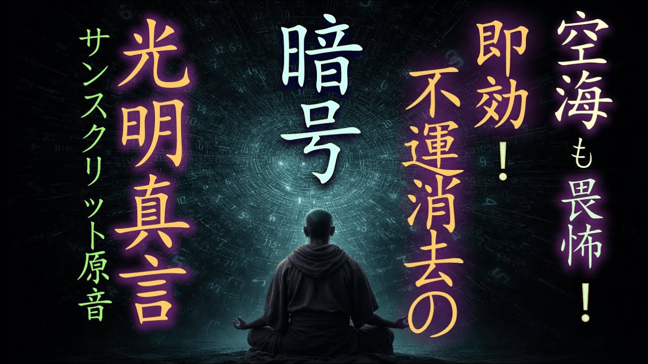 【聴き流し】不運消去│最強真言│光明真言│サンスクリット音源版