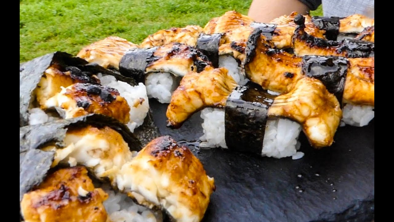 Catch and SUSHI EEL Ep.9!! How To Fillet Eel For Sushi! YouTube