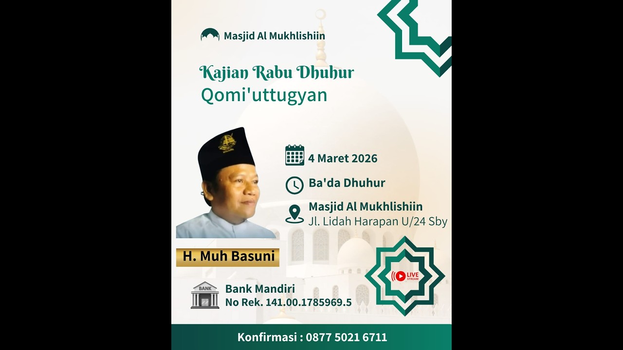 Kajian Rutin Kitab Qomi'uttughyan oleh Ust. H. Muhammad Basuni
