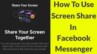 How To Screen Share on Facebook Messenger For Android/Ios(NEW UPDATE)