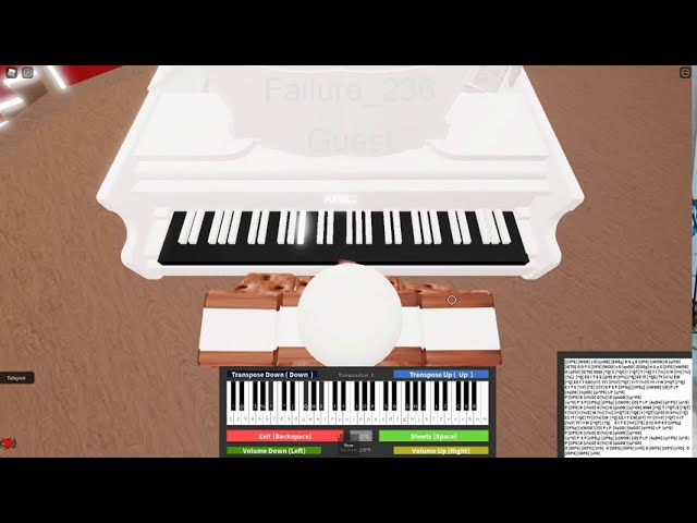 Never Gonna Give You Up On Roblox Piano Youtube - never gonna give you up roblox piano sheet music