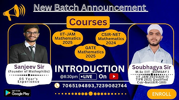 INTRODUCTION Video| IIT-JAM | CSIR-NET | GATE