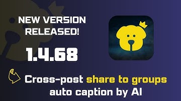 Bob Prime new version V1.4.68 បន្ថែមមុខងារស៊ែទៅកាន់ក្រុម អូតូ caption ដោយ AI