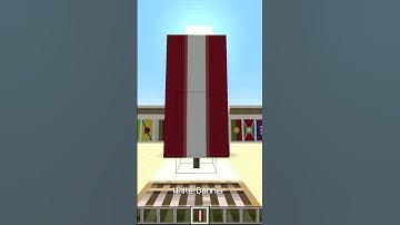 Latvia Flag Minecraft Banner Tutorial