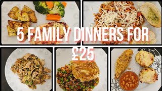 5 meals for £25 from Sainsburys | Easy budget family meals | Cheap healthy dinner ideas UK