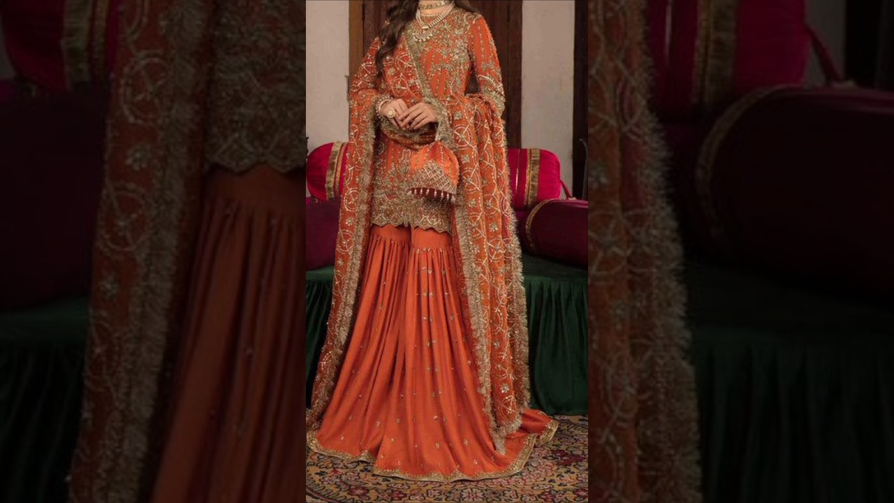 Latest Sharara suit design 2025/Traditional dress design/Wedding dress design 
