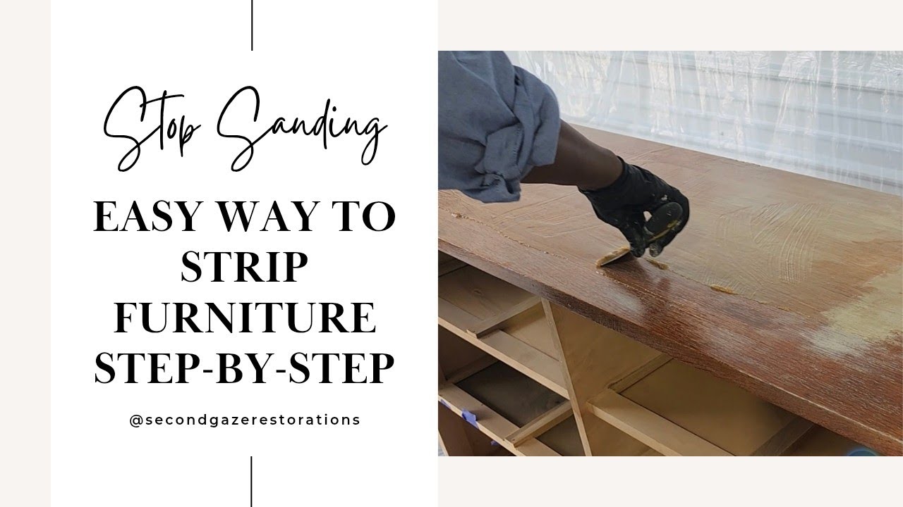 How to strip Furniture || Stripping made easy - YouTube