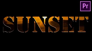 GLASS text effect tutorial for Premiere Pro-How To Make Transparent Text