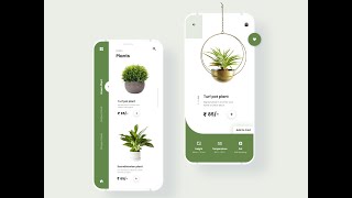 Plant UI Adobe Xd Design | Mobile App | Tutorial screenshot 1