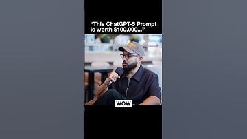 🚨 This ChatGPT-5 Prompt is worth $100,000....! 🚨