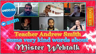 Teacher Andrew about Mister Webtalk.