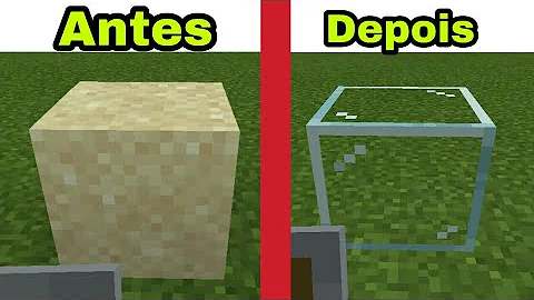 Como fazer um vidro fumê no Minecraft?