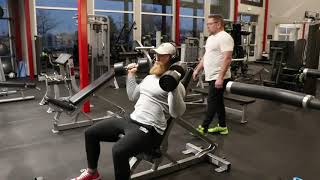 Seated Overhead Shoulder Press (Anterior) | PhysiqueDevelopment.com