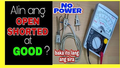 How to Check AC Cord/Power Cord/Extension Cord using Multimeter?