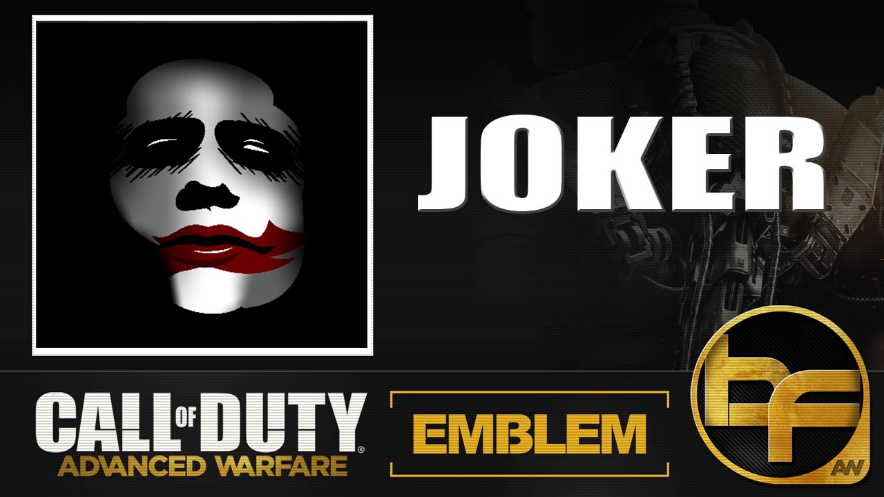 COD Advanced Warfare Emblem Tutorial #20 - Joker 