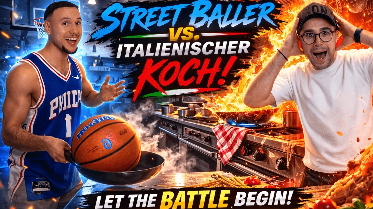 PROFI-KOCH VS. STREETBALLER: Die CARBONARA-CHALLENGE! 🍝🔥