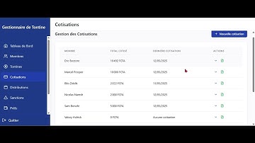 Logiciel de gestion de Tontine le plus simple et puissant !