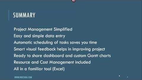 Project Manager v1 - Excel Template - Product Tour