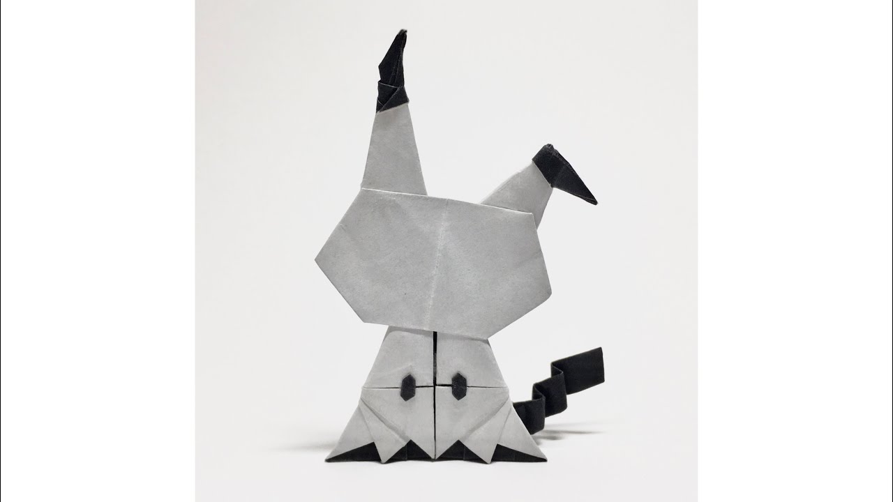 ポケモン折り紙 ミミッキュの折り方 Mimikyu Pokemon Origami ささみぽんズ 折り紙モンスター