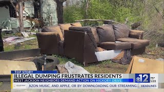 Illegal dumping in West Jackson neighborhood sparks concerns