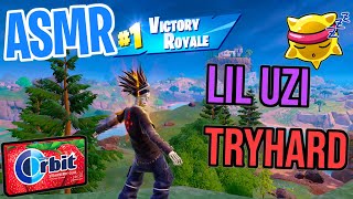 ASMR Gaming 😴 Fortnite Bonejamin Tryhard! Relaxing Gum Chewing 🎮🎧 Controller Sounds + Whispering💤