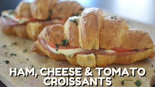 Café-Inspired Ham, Cheese & Tomato Croissants | Impress Your Guests | Easy 15 min Recipe