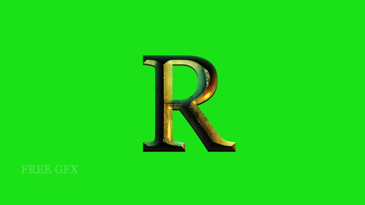 Green Letter R