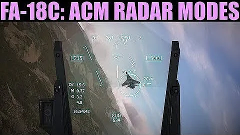FA-18C Hornet: Air To Air ACM Radar Modes Tutorial | DCS WORLD