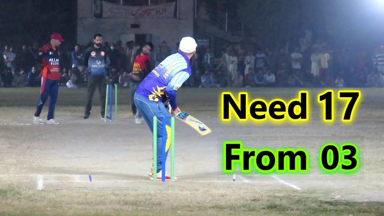 17 Runs Required in Last 3 Balls Outstanding Cricket Match in The ...